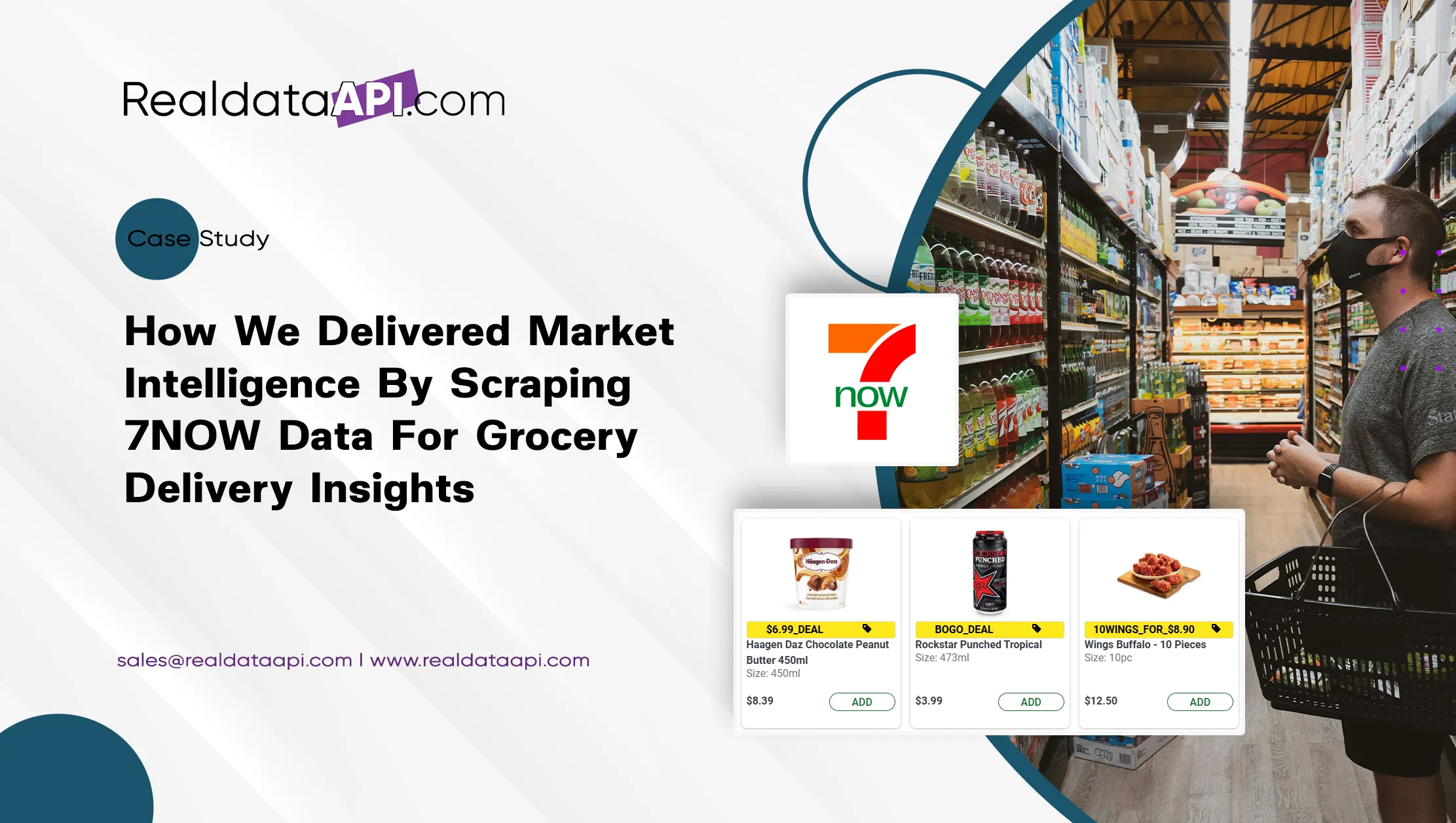 How We Delivered Market Intelligence By Scraping 7NOW Data For Grocery Delivery Insights